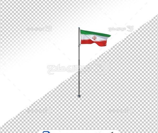 عکس سه بعدی پرچم ایران