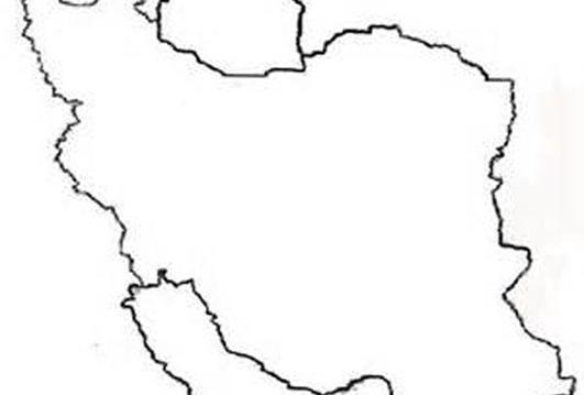 عکس نقشه ایران توخالی