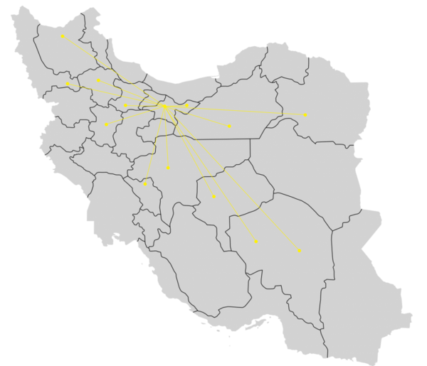 عکس نقشه ایران توخالی