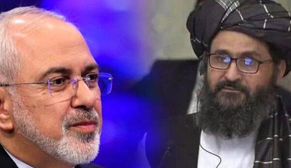 عکس ظریف با طالبان