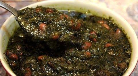 عکس از قورمه سبزی جا افتاده