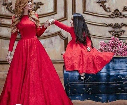 عکس ست مادر دختری مجلسی