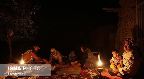 عکس روستا در شب
