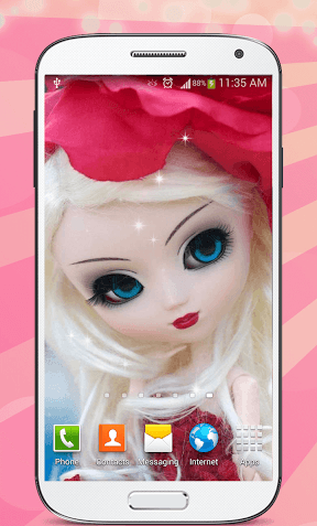 عکس صفحه گوشی باربی
