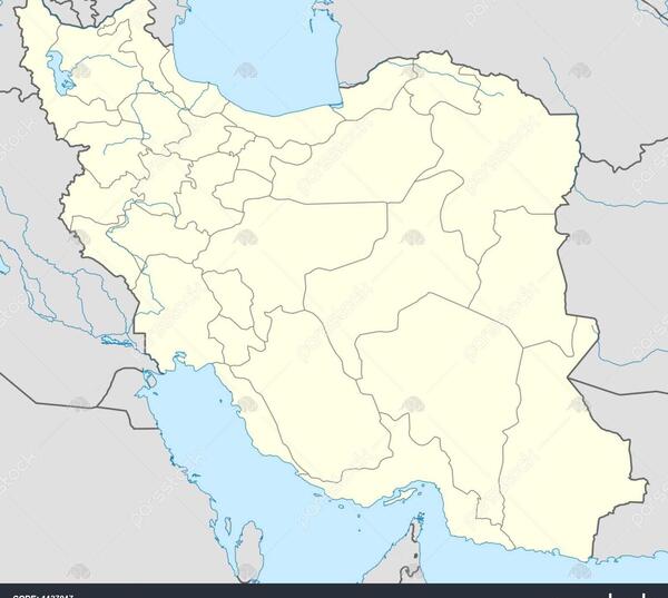 عکس تصویر نقشه ایران خالی