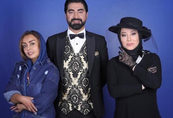 عکس آشا محرابی با همسرش