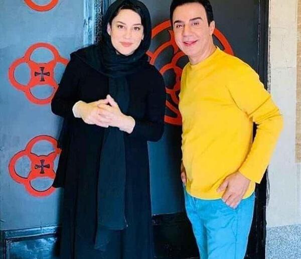 عکس آشا محرابی با همسرش