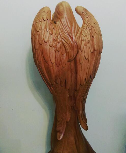عکس فرشته چوبی
