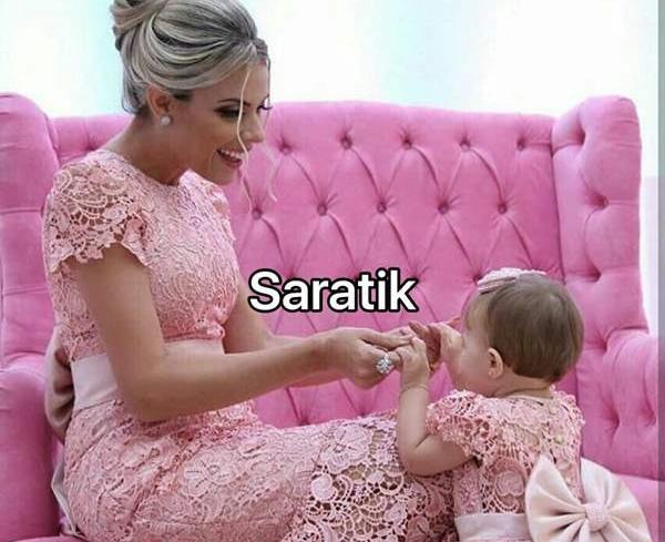 عکس ست مادر دختری لباس مجلسی