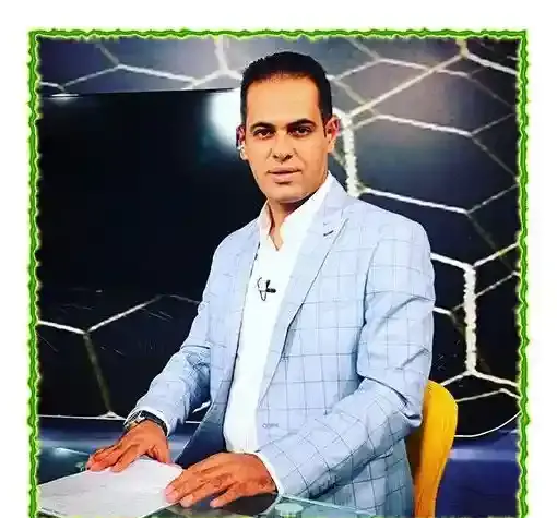 عکس گزارشگر فوتبال عباس قانع