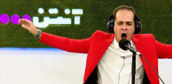 عکس گزارشگر فوتبال عباس قانع