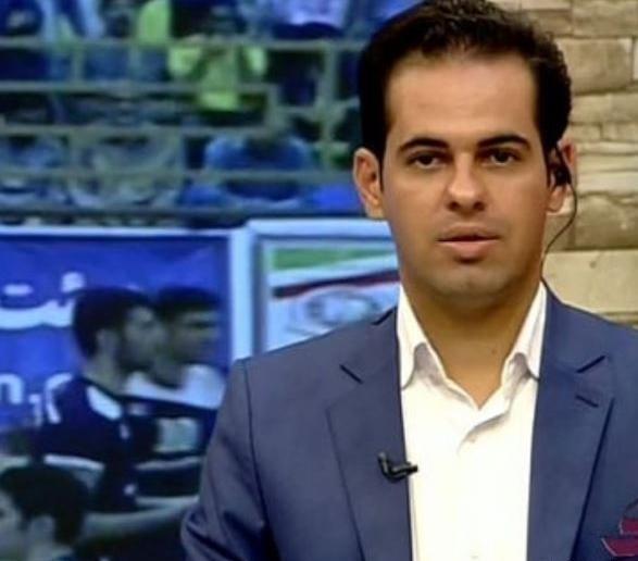 عکس گزارشگر فوتبال عباس قانع