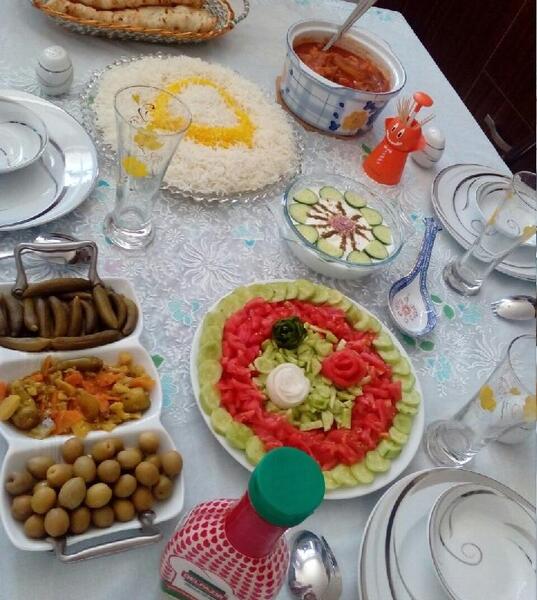 عکس تزیین سفر غذا