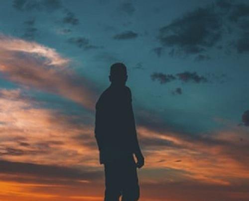 عکس غروب آفتاب آبی
