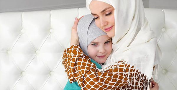 عکس مادر دختر چادری