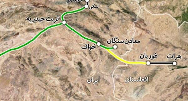 عکس نقشه راه آهن ایران