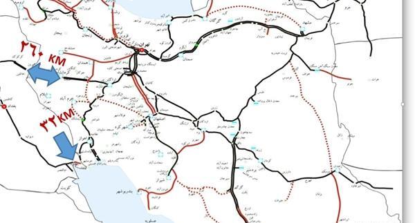 عکس نقشه راه آهن ایران