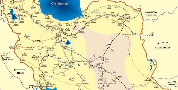 عکس نقشه راه آهن ایران