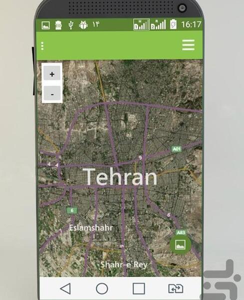 عکس نقشه ایران ناسا