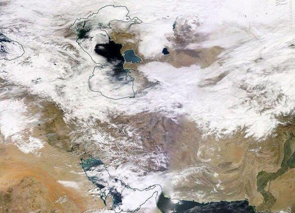 عکس نقشه ایران ناسا