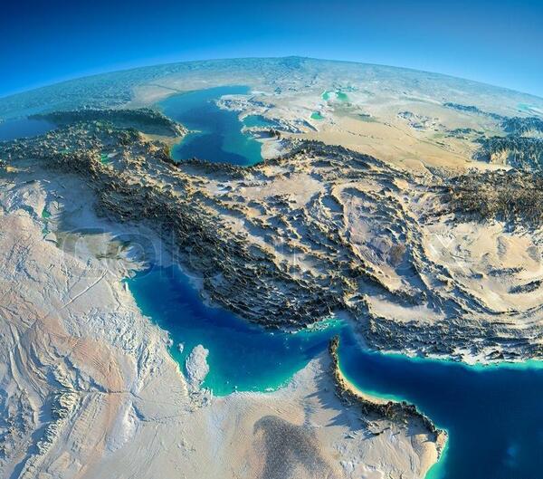 عکس نقشه ایران ناسا