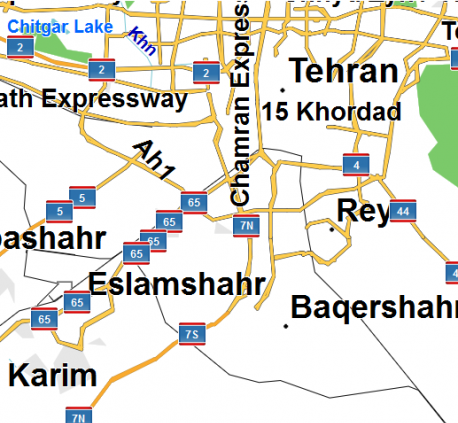 عکس نقشه ایران انگلیسی