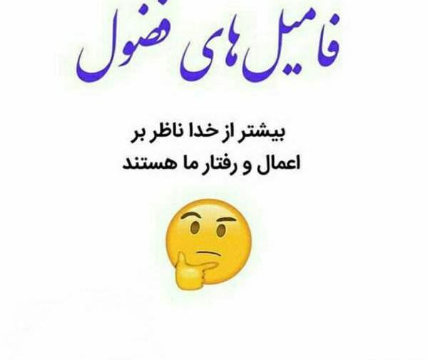 عکس نوشته تیکه دار فضولی