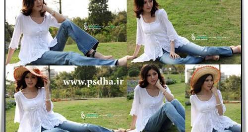 ژست عکس دخترانه تو باغ