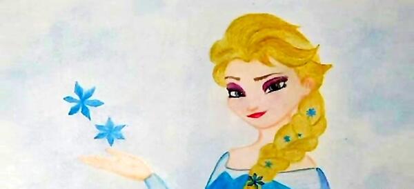 عکس نقاشی السا و آنا ساده