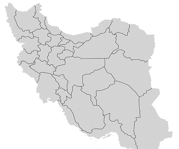 عکس نقشه ایران به رنگ سیاه