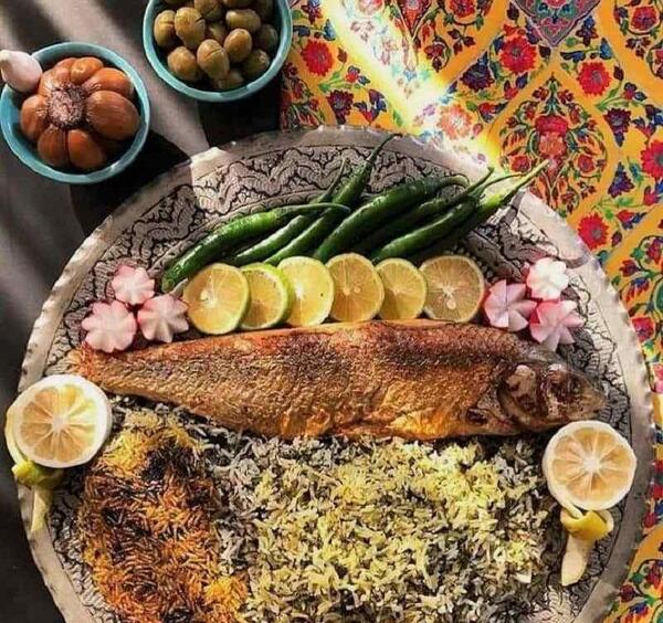 عکس زرشک پلو با ماهی