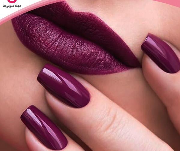 عکس ناخن و رژلب