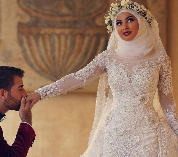 عکس عروس با حجاب