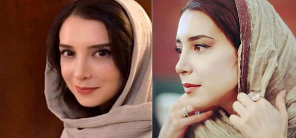 عکس پشت صحنه نقطه چین سحر جعفری جوزانی