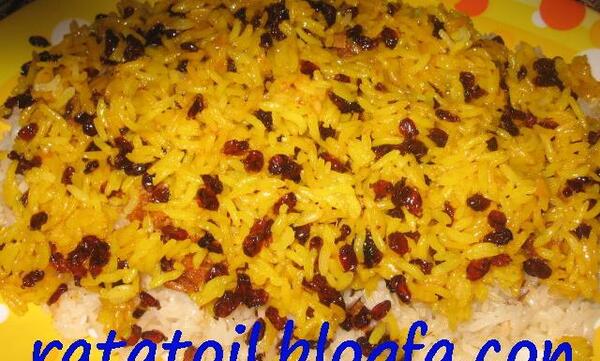عکس زرشک پلو با گوشت