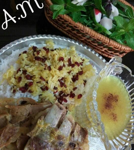 عکس زرشک پلو با گوشت