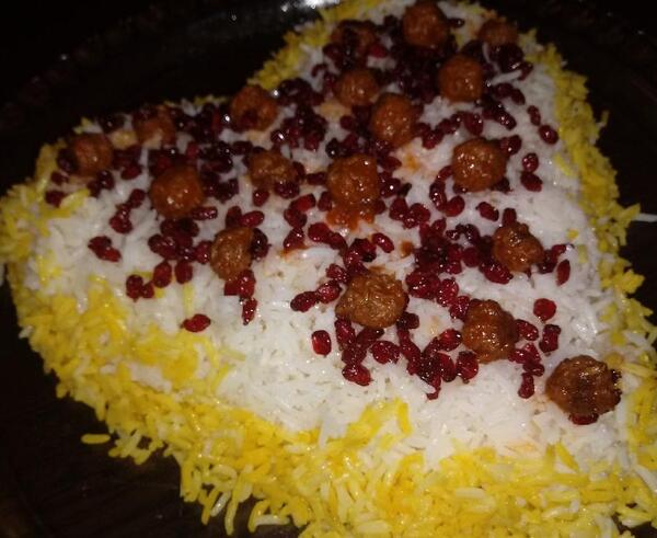 عکس زرشک پلو با گوشت
