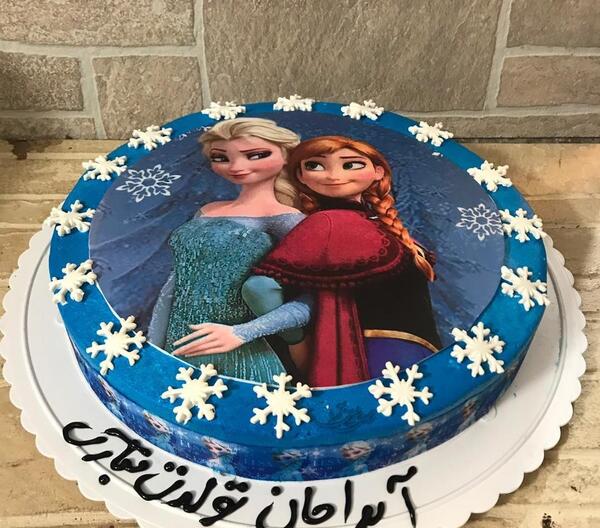 عکس کیک تولد دخترانه آنا