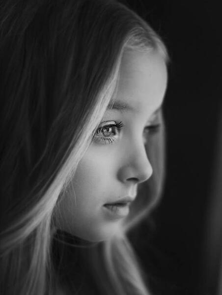 عکس سیاه و سفید صورت