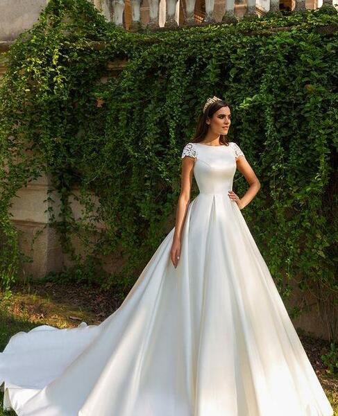 عکس لباس عروس ساتن