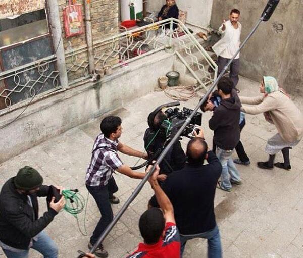 عکس پشت صحنه ابد و یک روز