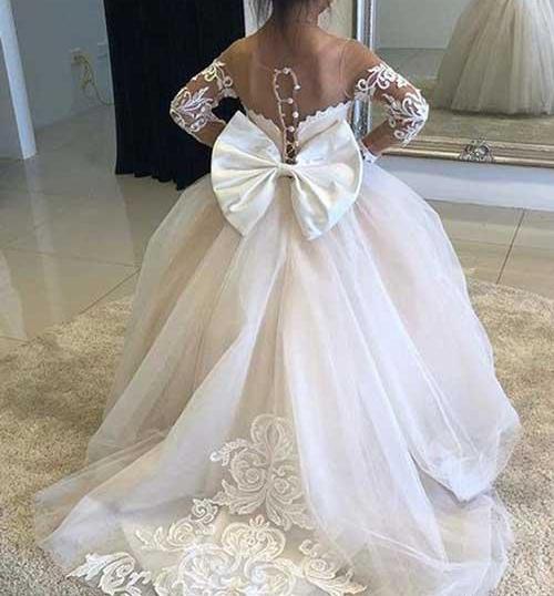عکس لباس عروس دخترانه پف دار