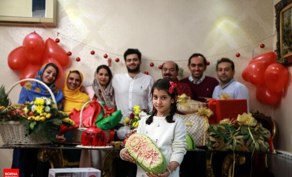 عکس عروس داماد یلدا