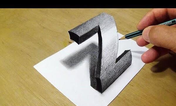 عکس سه بعدی حروف انگلیسی