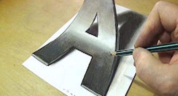 عکس سه بعدی حروف انگلیسی