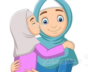 عکس مادر و فرزند با حجاب