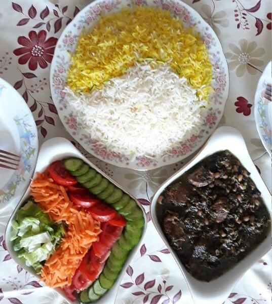 عکس ناهار قورمه سبزی