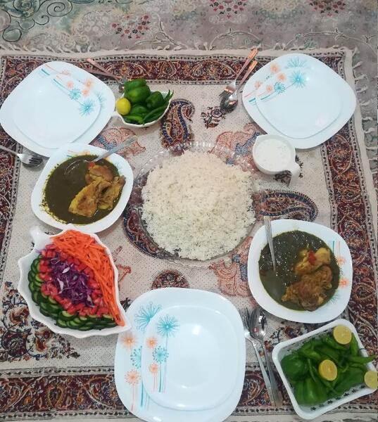 عکس ناهار قورمه سبزی