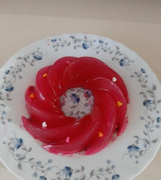عکس ژله خانگی ساده