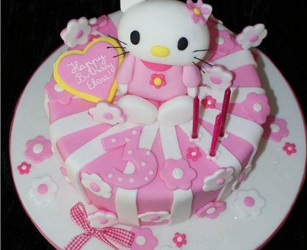 عکس کیک تولد دخترانه اسان